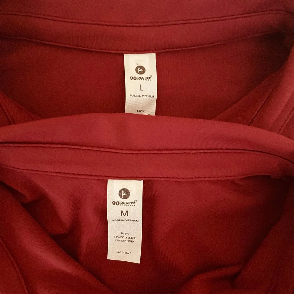 90Degree Lux Flex Short Sleeve Cropped Tennis Polo - Picture 8 of 14